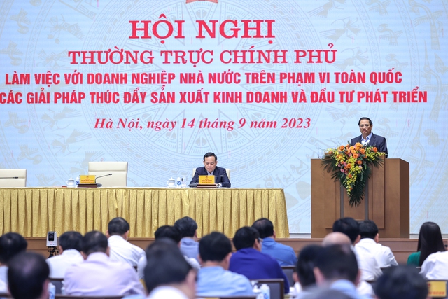 Thủ tướng chủ trì hội nghị làm việc với doanh nghiệp Nhà nước trên phạm vi toàn quốc